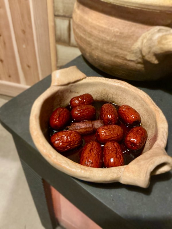 煮詰めた後、冷ましてから蜂蜜タラリ🍯